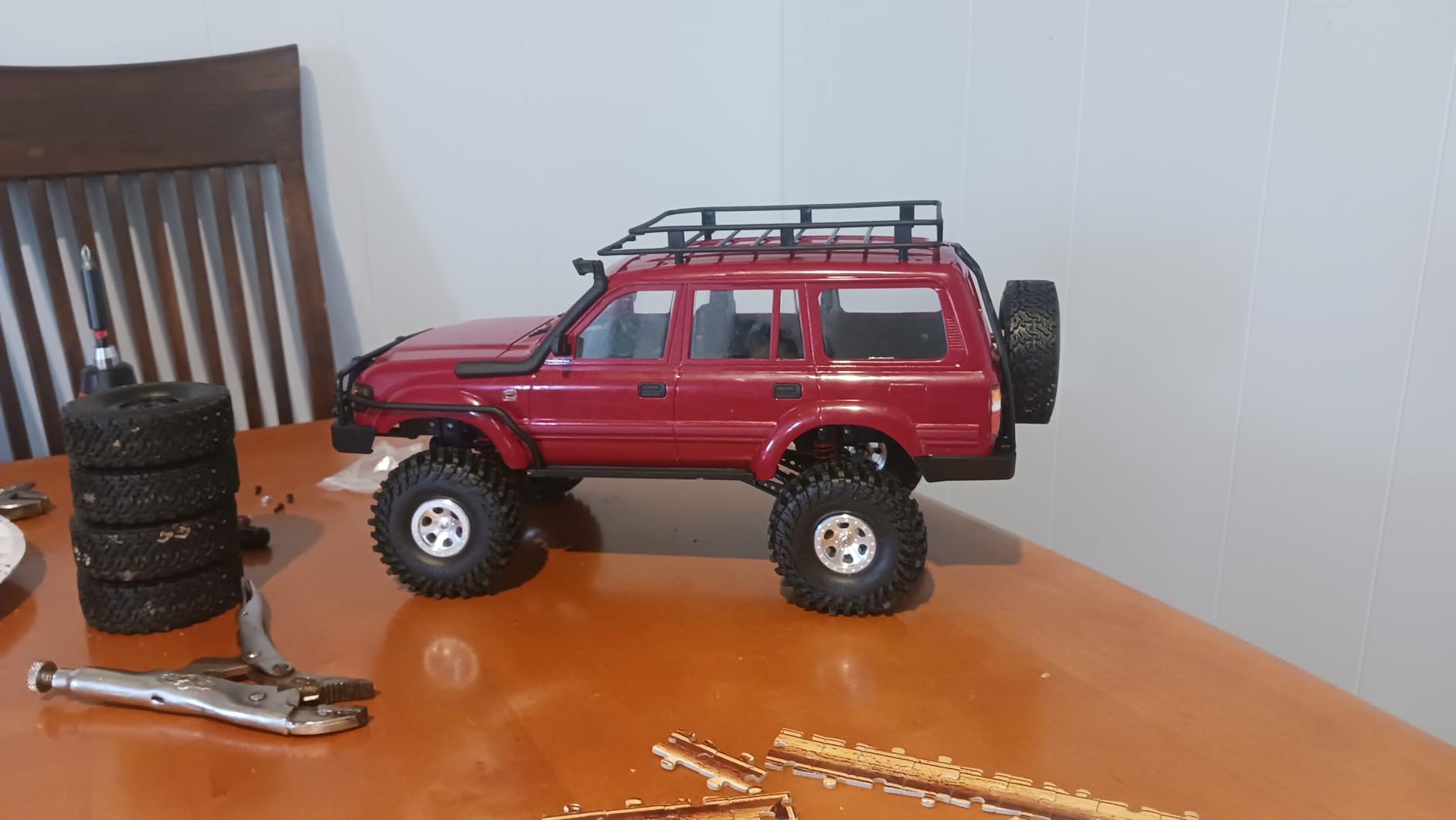70mm Tall 1.0 Tires RC Crawler Tire 4-Pack Fits TRX4M SCX24 | All terrain super soft sticky mud tyre, premium replacement upgrade parts for 1/18 & 1/24 micro RC crawler vehicles customer photo 1