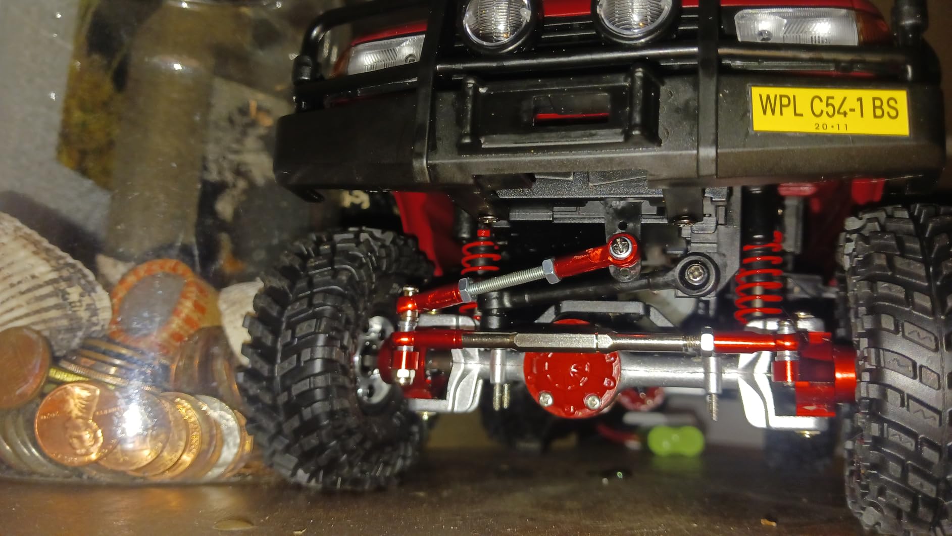 70mm Tall 1.0 Tires RC Crawler Tire 4-Pack Fits TRX4M SCX24 | All terrain super soft sticky mud tyre, premium replacement upgrade parts for 1/18 & 1/24 micro RC crawler vehicles customer photo 2