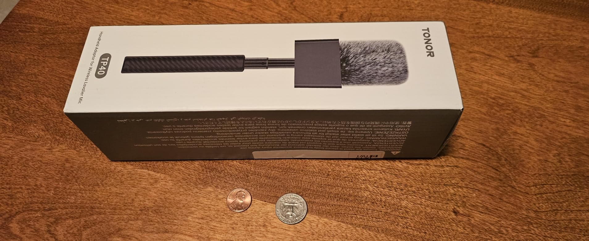 Wireless Mic Handle Compatible with DJI, RODE, Hollyland, Adjustable Length Microphone Stand for ALL Lavalier Mic, Channel Flag Box, Rubber Grip, Wind Muff for Vlog, Reports, Interview, TP40 customer photo 2