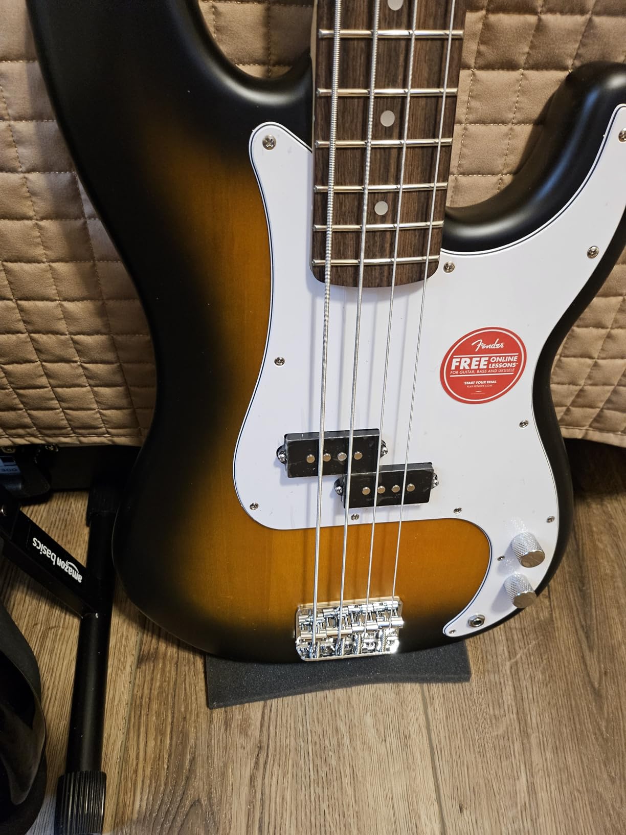 Fender Squier Debut Series Precision Bass Guitar - Sea Foam Green customer photo 1