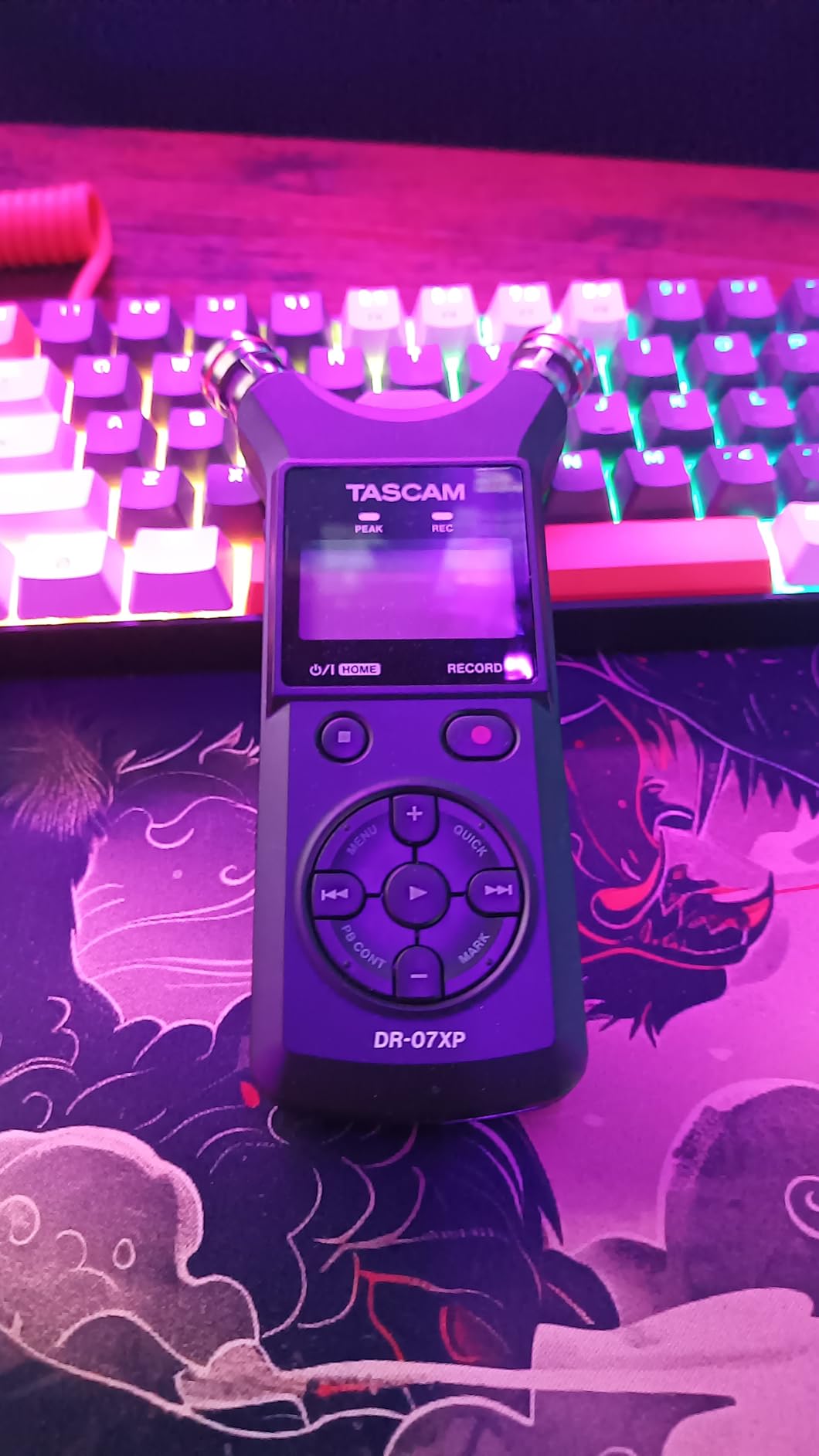 TASCAM DR-07XP 32-Bit Float Portable Handheld Field Recorder and USB-C Audio Interface with Adjustable Mics customer photo 1
