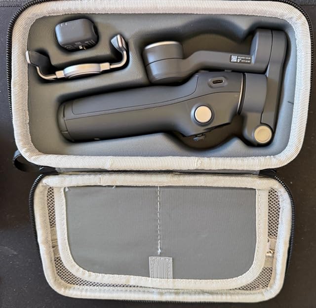 FPVtosky Case for Osmo Mobile 8 / Osmo Mobile 7P, Nylon Portable Storage Shoulder Bag for DJI OM7 Pro/ OM8 Gimbal Stabilizer Accessories, Black [Case Only] customer photo 2