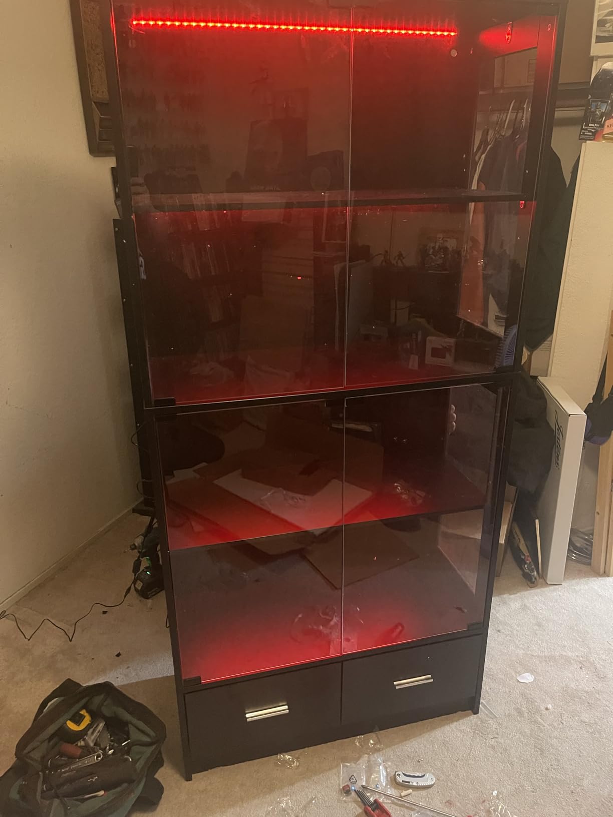 Lamtor Display Cabinet with Glass Doors - 67