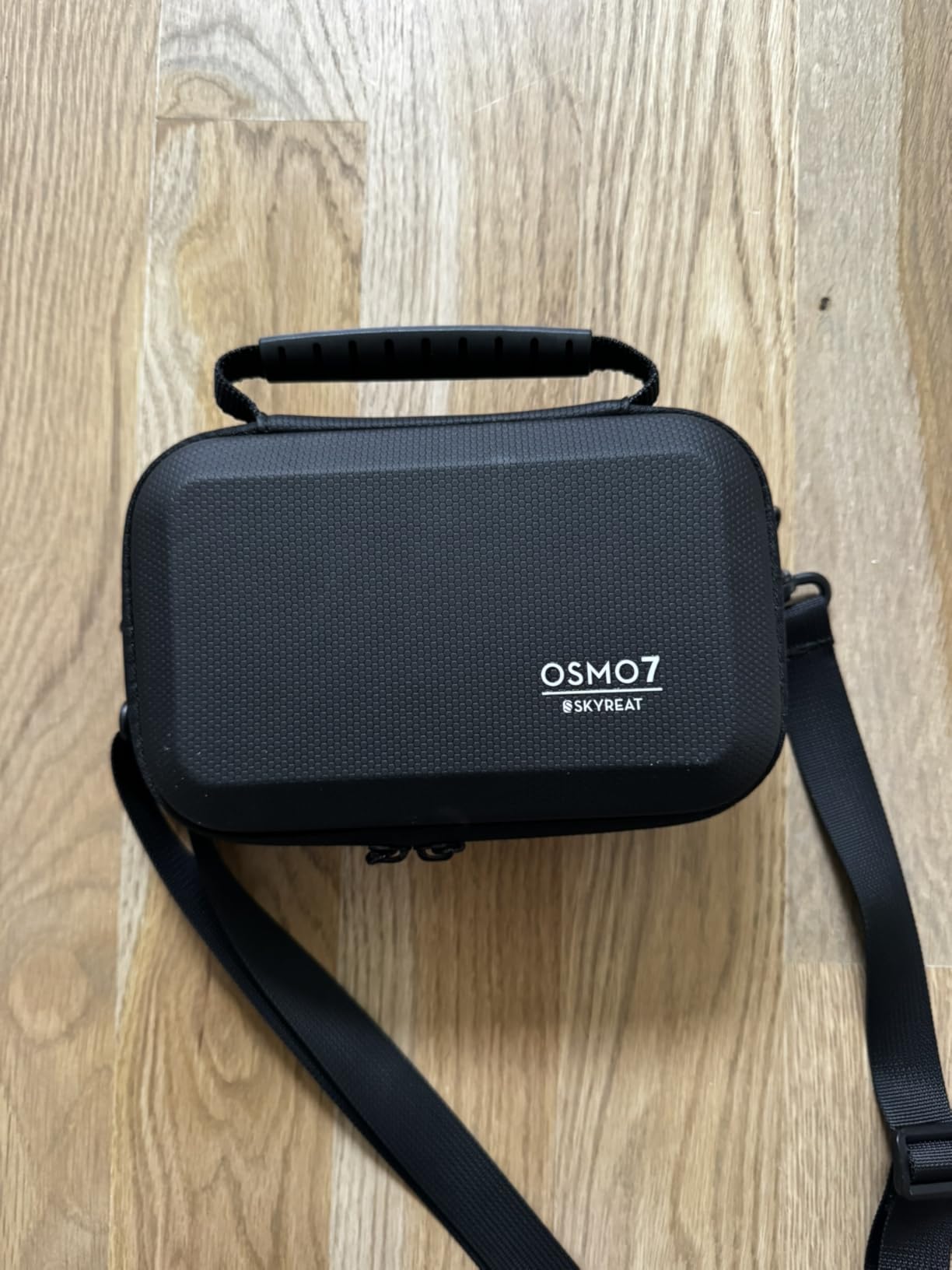 Skyreat Osmo Mobile 7P Case,PU Leather Portable Storage OM 7P / OM 8 Case Shoulder Bag for DJI Osmo 8/7 Smartphone Gimbal Stabilizer Accessories customer photo 1
