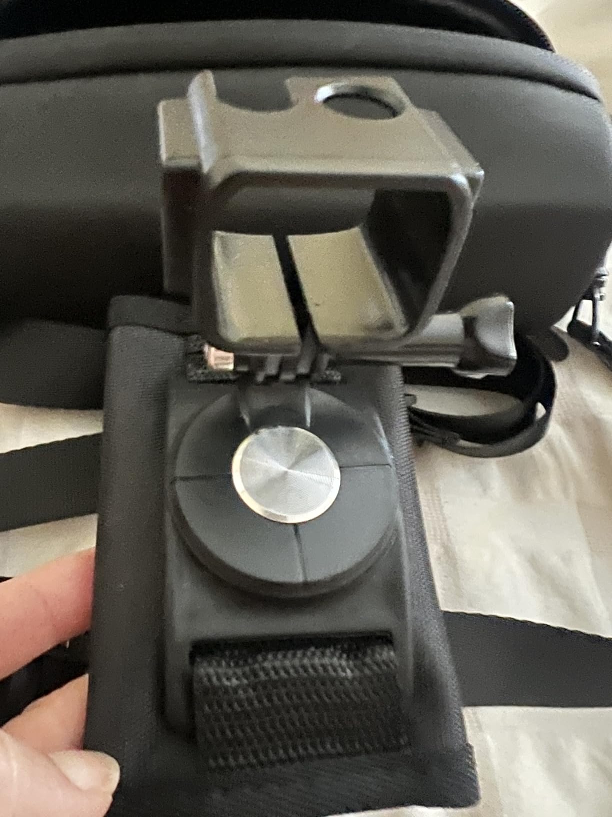 Backpack Mount for DJI Osmo Pocket 3, Bag Belt Shoulder Strap Mount with Extended Border - Hands-Free Camera Stabilizer Holder for Vlogging, Hiking, Cycling customer photo 2