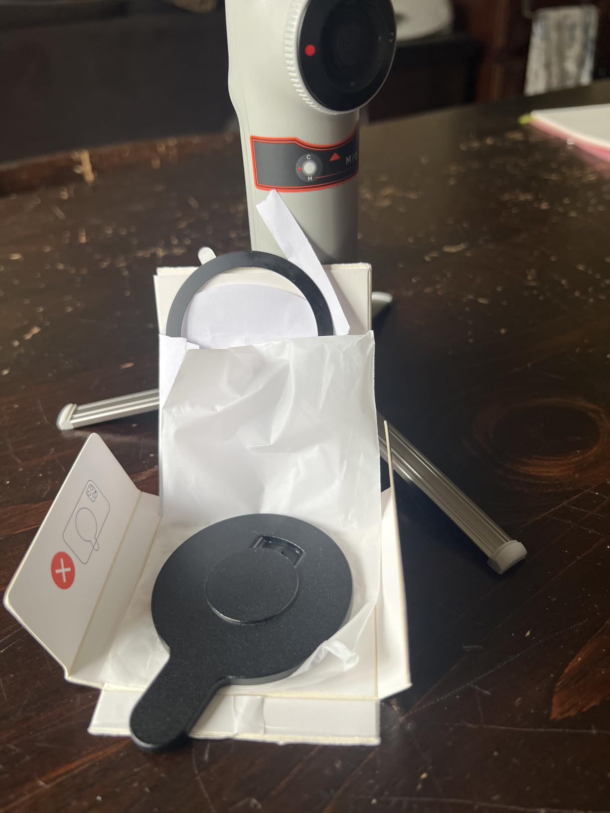 Magnet Clamp Adapter Ring Holder for Insta360 Flow 2 Pro, Magnetic Clip Quick-Release Mount for insta 360 flow pro 2 customer photo 1
