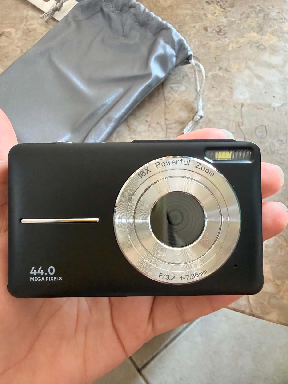 Digital Camera, FHD 1080P Point and Shoot Camera for Kids Teens, 32GB Card | Compact Small Vlogging Camera, 16X Zoom Anti-Shake Filters Date Stamp, Easy to Use, Gift for Boys Girls Starters, Deep Black customer photo 1