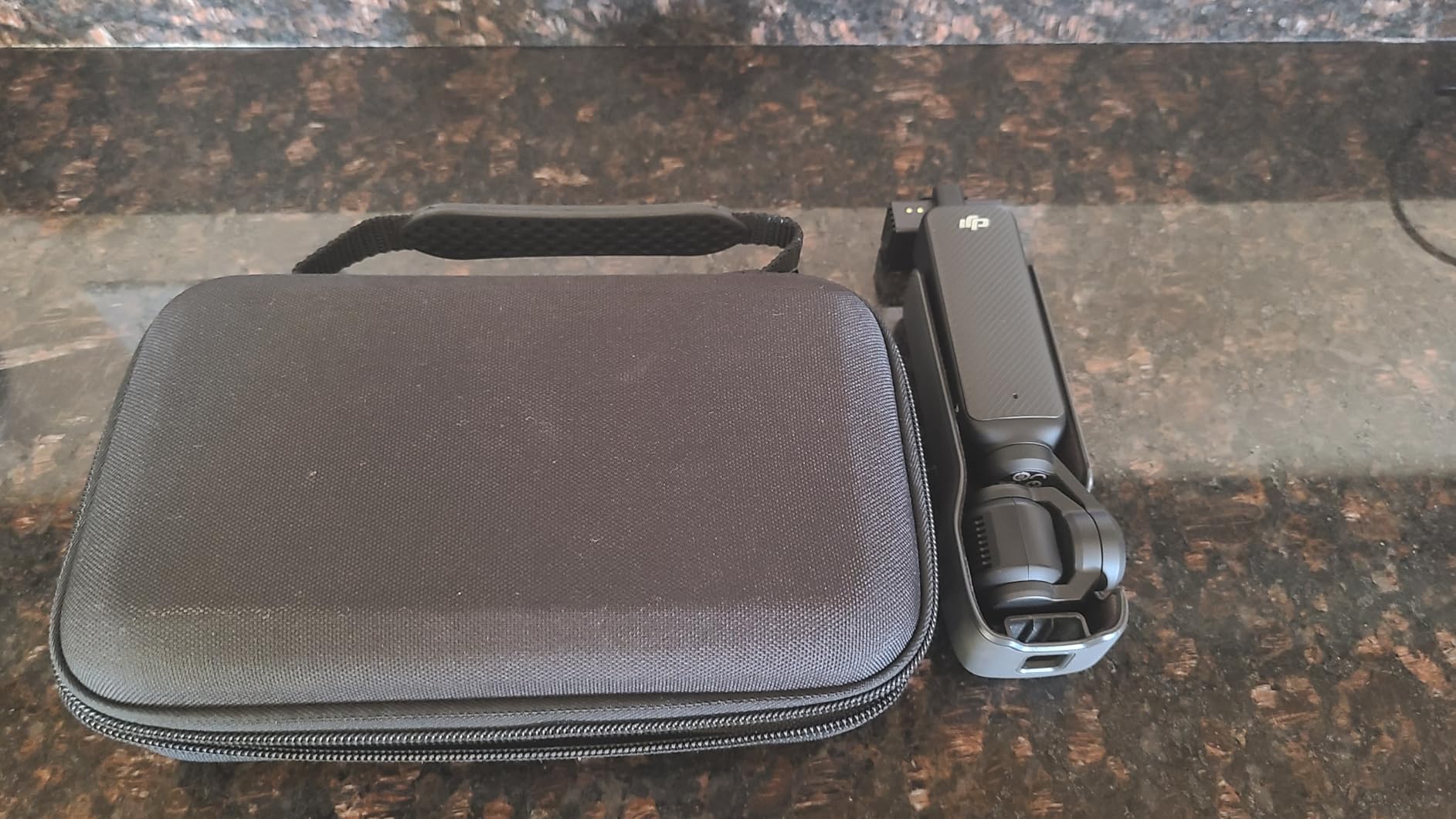 Case for DJI OSMO Pocket 3 Camcorder Combo Accessory, Black - Storage Bag with Adjustable Strap, 2 Screen Protector, and Mini Tripod customer photo 2