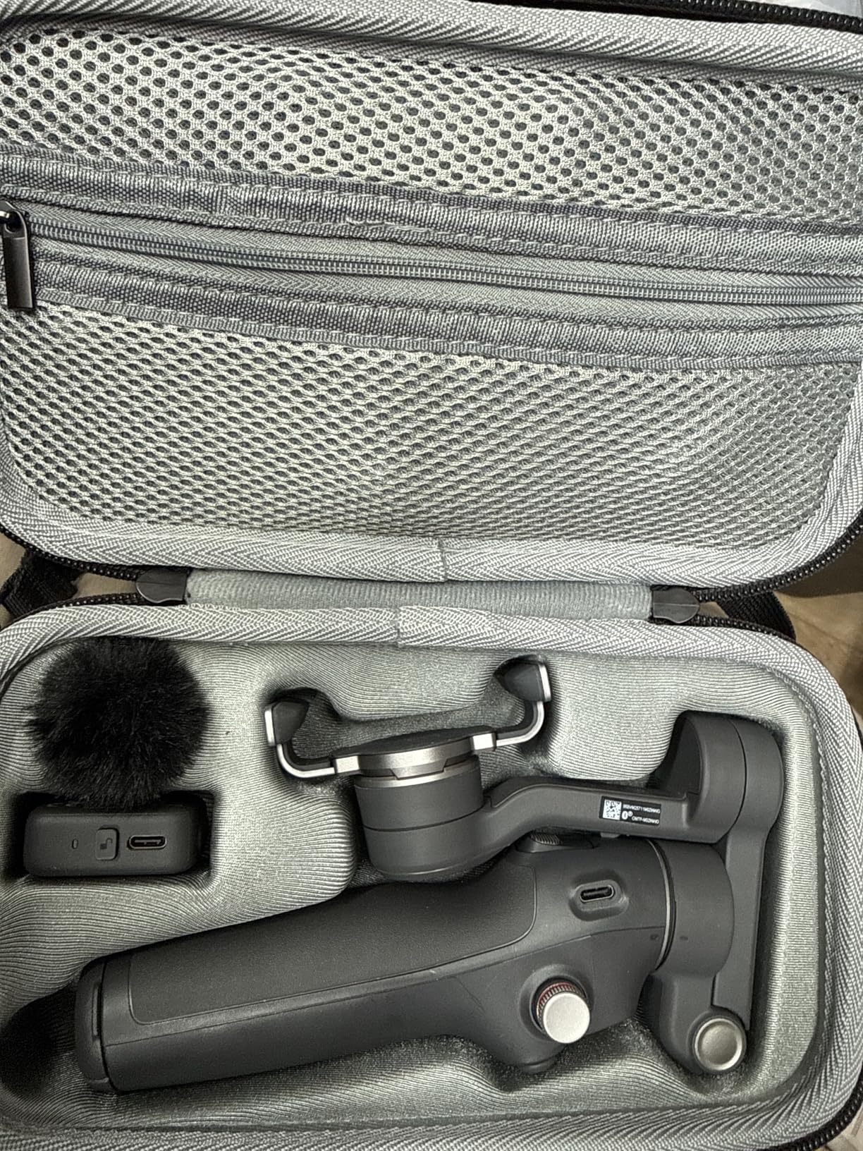 Osmo Mobile 7P Case, Portable Storage OM 7P Carrying Case Shoulder Bag for DJI OM 7 /7P Smartphone Gimbal Stabilizer Accessories (Gray) customer photo 1