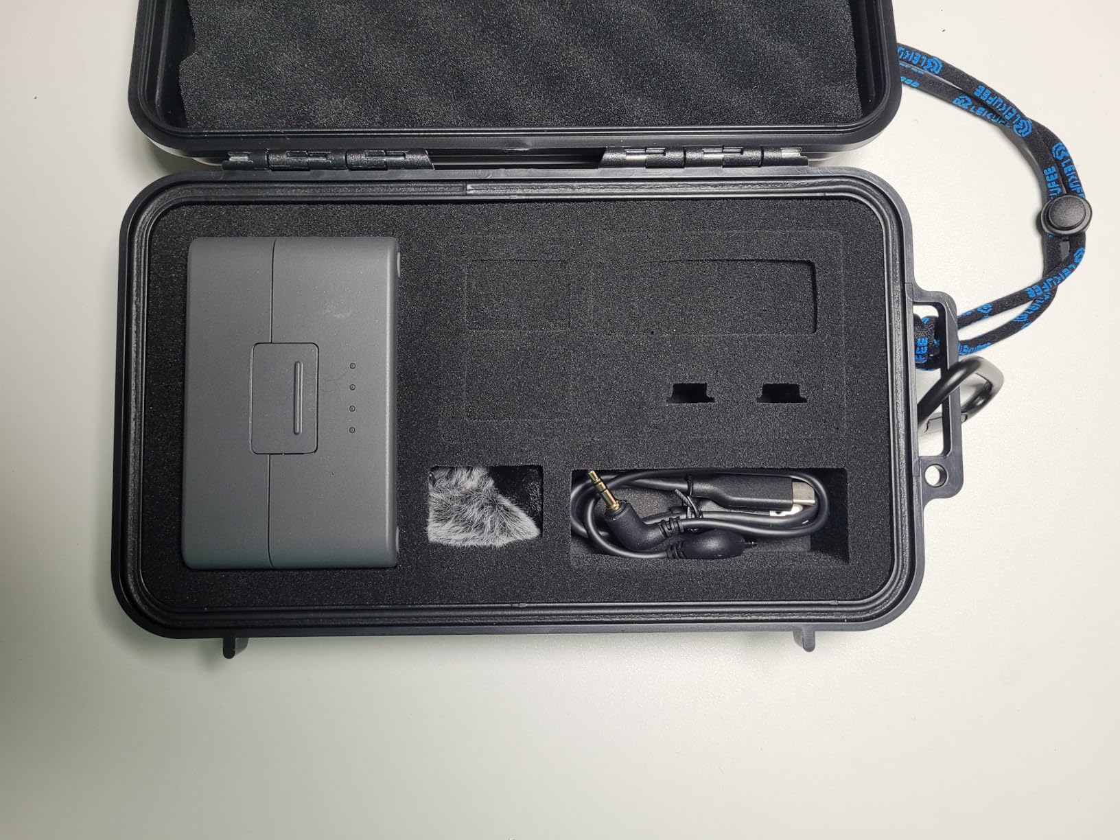 Lekufee Travel Waterproof Hard Case for DJI Mic 3, Mic 2, Mic Mini, Transmitter, Receiver, Lavalier Mic, Accessories(Case Only) customer photo 1