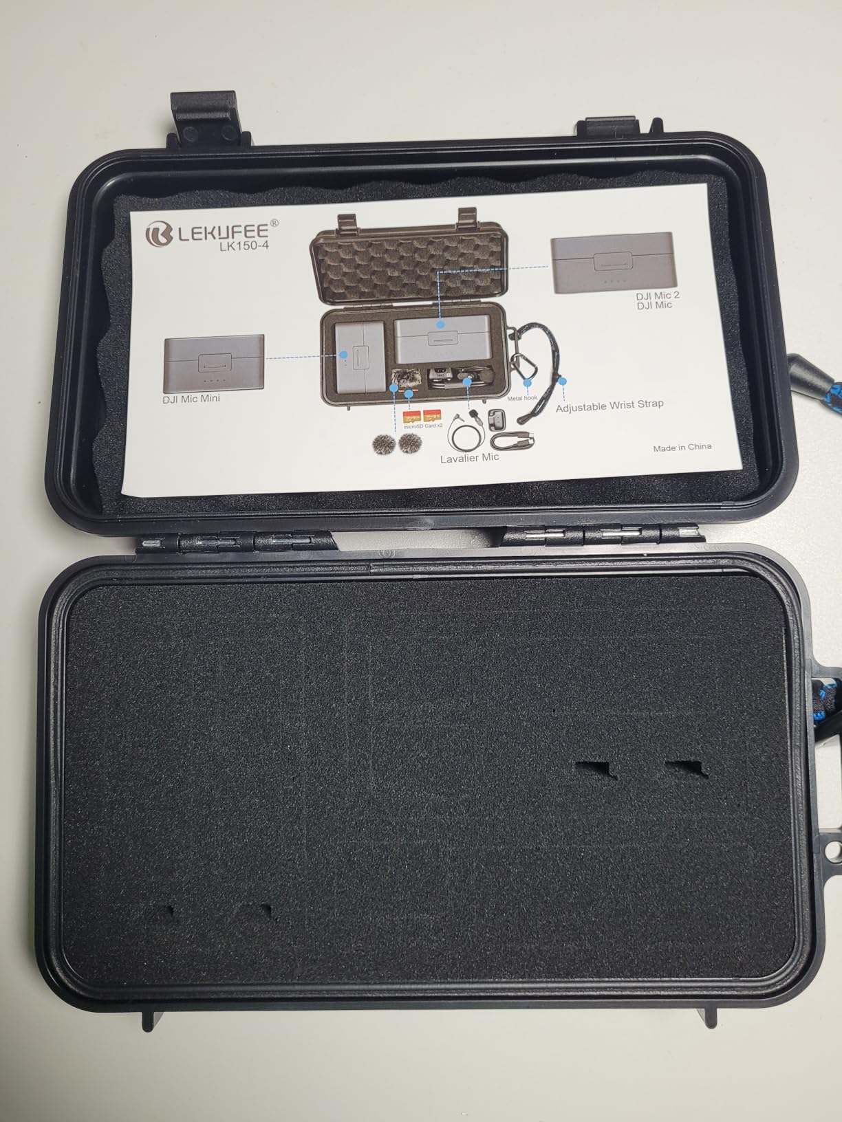 Lekufee Travel Waterproof Hard Case for DJI Mic 3, Mic 2, Mic Mini, Transmitter, Receiver, Lavalier Mic, Accessories(Case Only) customer photo 2