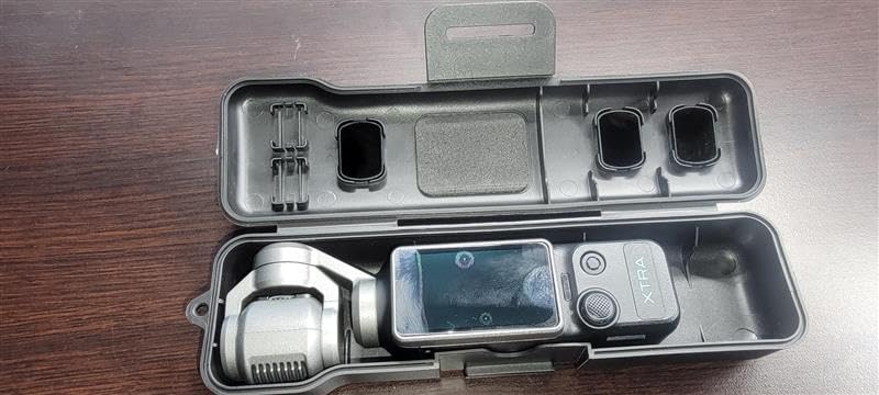Travel Case for DJI Osmo Pocket 3 / Xtra Muse Accessories (Black) | for Osmo Pocket 3 Creator Combo / Xtra Muse Case, with 3 Magnetic CPL/ND Filter Slots and 2 Card Slots, with Wrist Strap customer photo 1