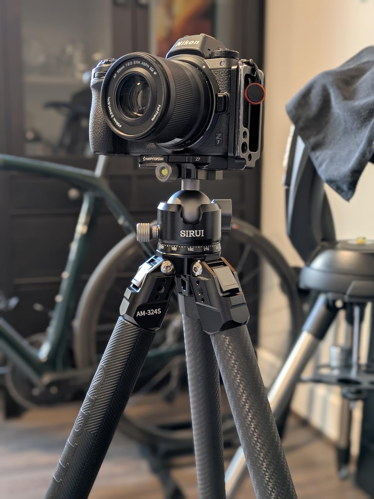 SIRUI Heavy-Duty Carbon Fiber Tripod, 59.8