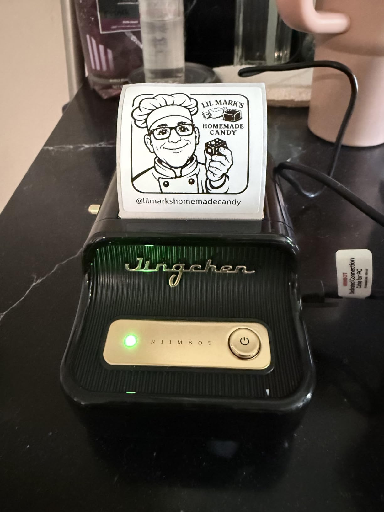 B21 Label Maker, 2 Inch Bluetooth Thermal Label Printer, Retro Sticker Printer, Compatible with Phones and PC customer photo 1