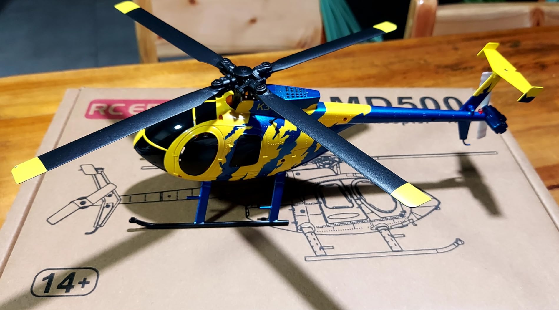 RC ERA C184 MD500 100 Size | 6-Axis Gyroscope 4CH RTF Optical Flow Sensor & Upgraded Transmitter, Beginner-Friendly Electric RC Helicopter customer photo 1