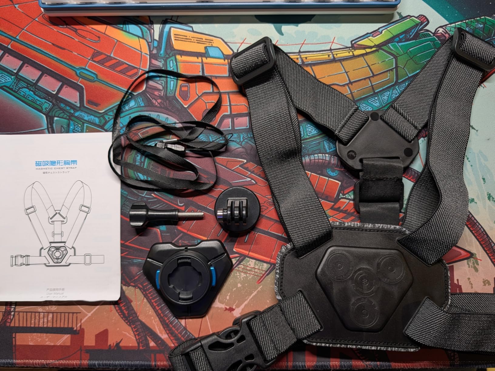 Upgraded Magnetic Chest Mount Harness Strap Body Mount Chesty Compatible with Go Pro Hero 13/12/11/10/9/8/7 Black, DJI Osmo Action 5 Pro/4/3/2, AKASO and More - More Comfortable and Skin Friendly customer photo 2