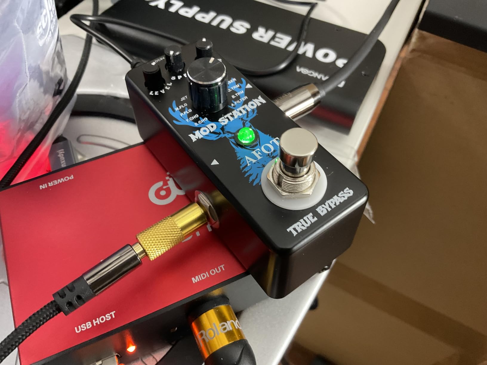 Mini Modulation Pedal 11 Modulation Modes with Chorus Flanger Tremolo Phaser Vibrato Rotary Liquid Autowah Stutter Ring Low Bit, Multi Digital Guitar Pedals customer photo 2