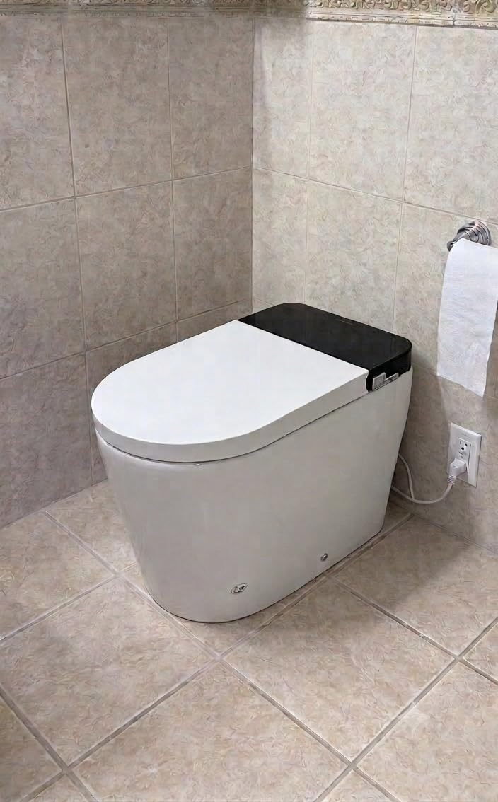 Casta Diva Smart Toilet with Bidet Built in, Auto Open Close, Foot Sensor, 1000 MaP Auto Flushing, ADA Comfort Height, Artistic Lighting, Smart Heated Seat, Foam Dispenser, Tank Built in (CD-U010Max) customer photo 1