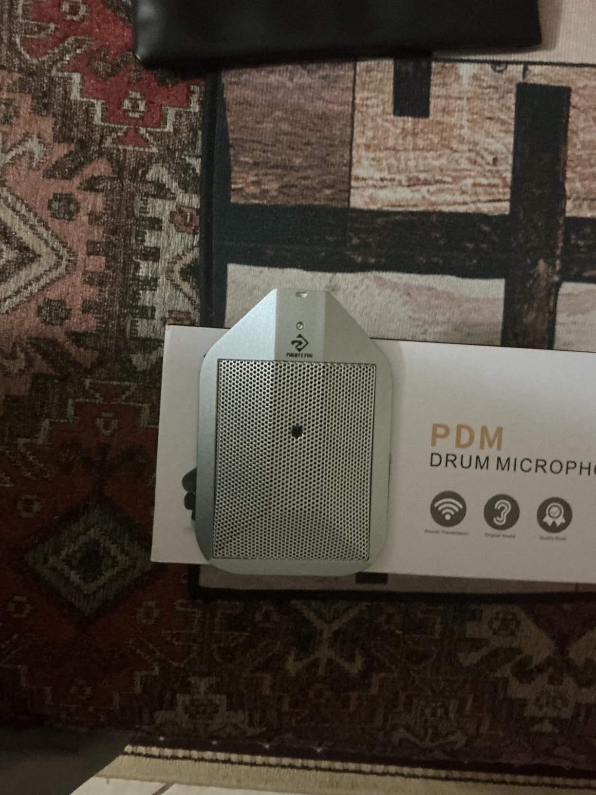 Phenyx Pro Boundary Condenser Microphone, Supercardioid Kick Drum Microphone with XLR Connector, Two-Position EQ Switch, Rugged Metal Bass Drum Mic for Instrument Applications (PDM36) customer photo 2