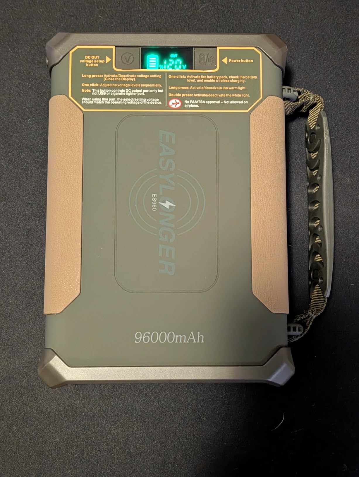 EASYLONGER ES960 PRO CPAP Battery Backup 297.6Wh LiFePO4, Multi-Night CPAP Power Supply customer photo 2