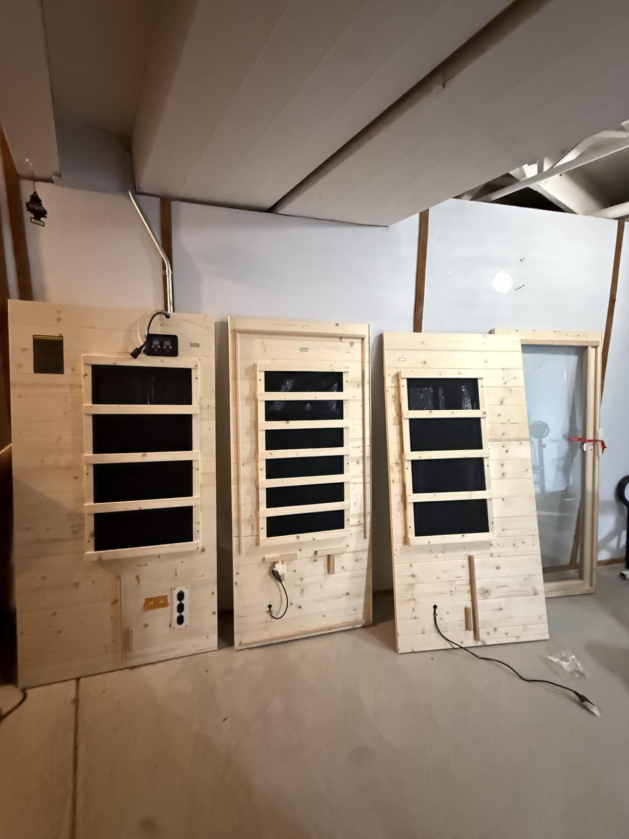 Albott Infrared Sauna 4 Person, Infrared Saunas for Home & Gym, Low EMF 2145W/110V/20A Canadian Hemlock Wood Dry Sauna with 10 Carbon Panels, 7-Color Light Therapy, Ambient Light Strips & Bluetooth customer photo 2