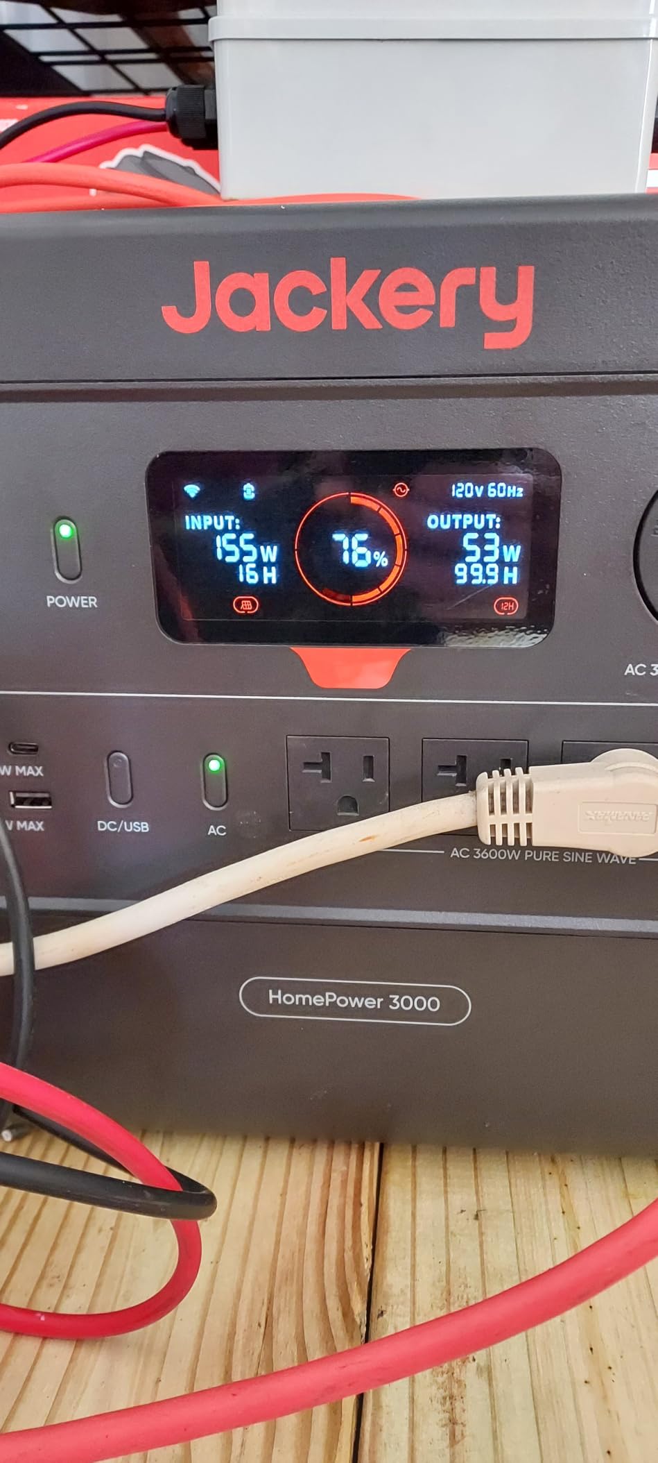 Jackery HomePower 3000 Portable Power Station, 3600W (Surge 7200W) Output, 3072Wh LFP Battery Solar Generator, Essential Home Backup for Home Use, Power Outage, RV, Emergencies customer photo 1