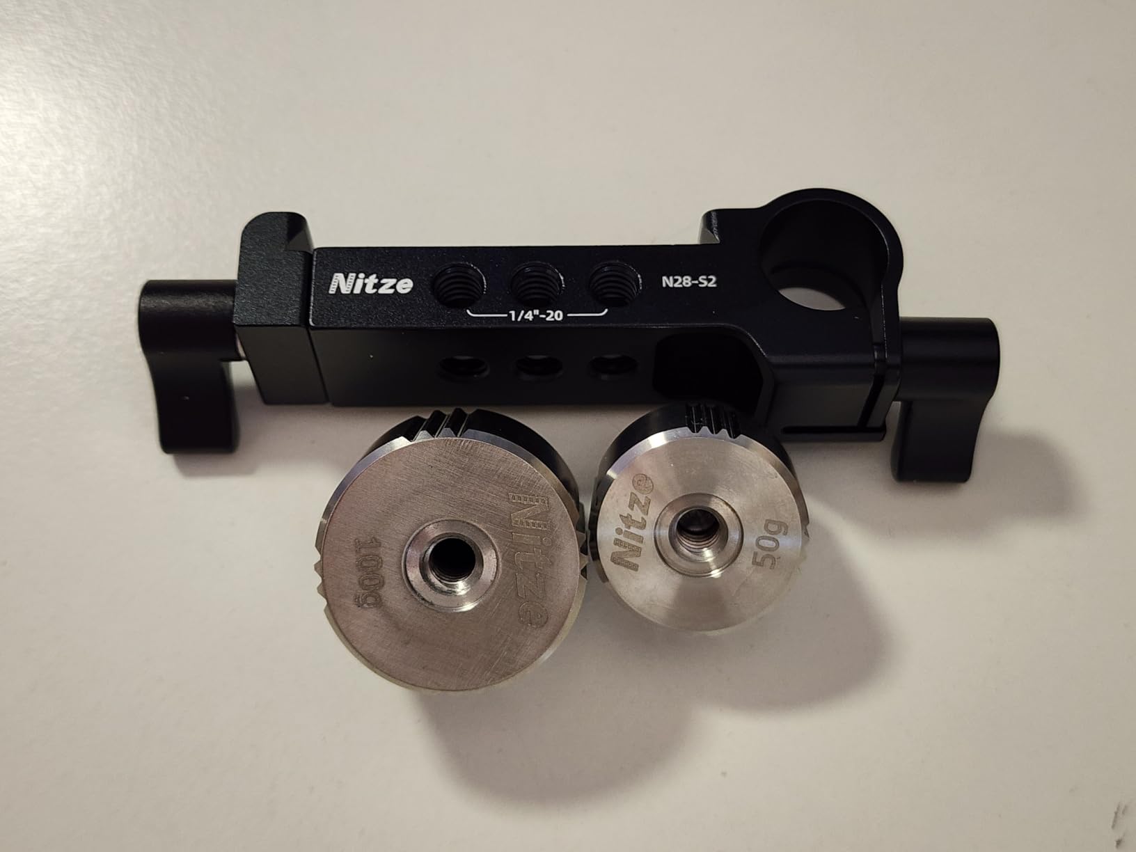 Nitze Counterweight Kit for DJI RS 4 Pro/RS 4/ RS 3 Pro/RS 3/ RSC 2/ RS 2 Stabilizers, with 50g / 100g Counterweights, Mounting Clamp with 15mm Rod Clamp for DJI Focus Pro Motor - N28-S2 customer photo 1