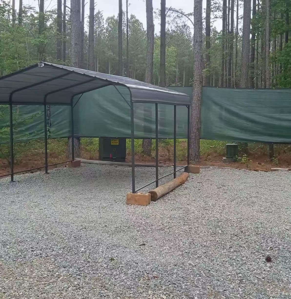 AirWire 20'x20' Heavy Duty Carport Canopy for 2 Car, Metal Car Port Garage with Galvanized Steel Roof and Reinforced Stable Triangle Frame Base, Large Car Tent Shelter for Car, Pickup, Tractor, Boat customer photo 1