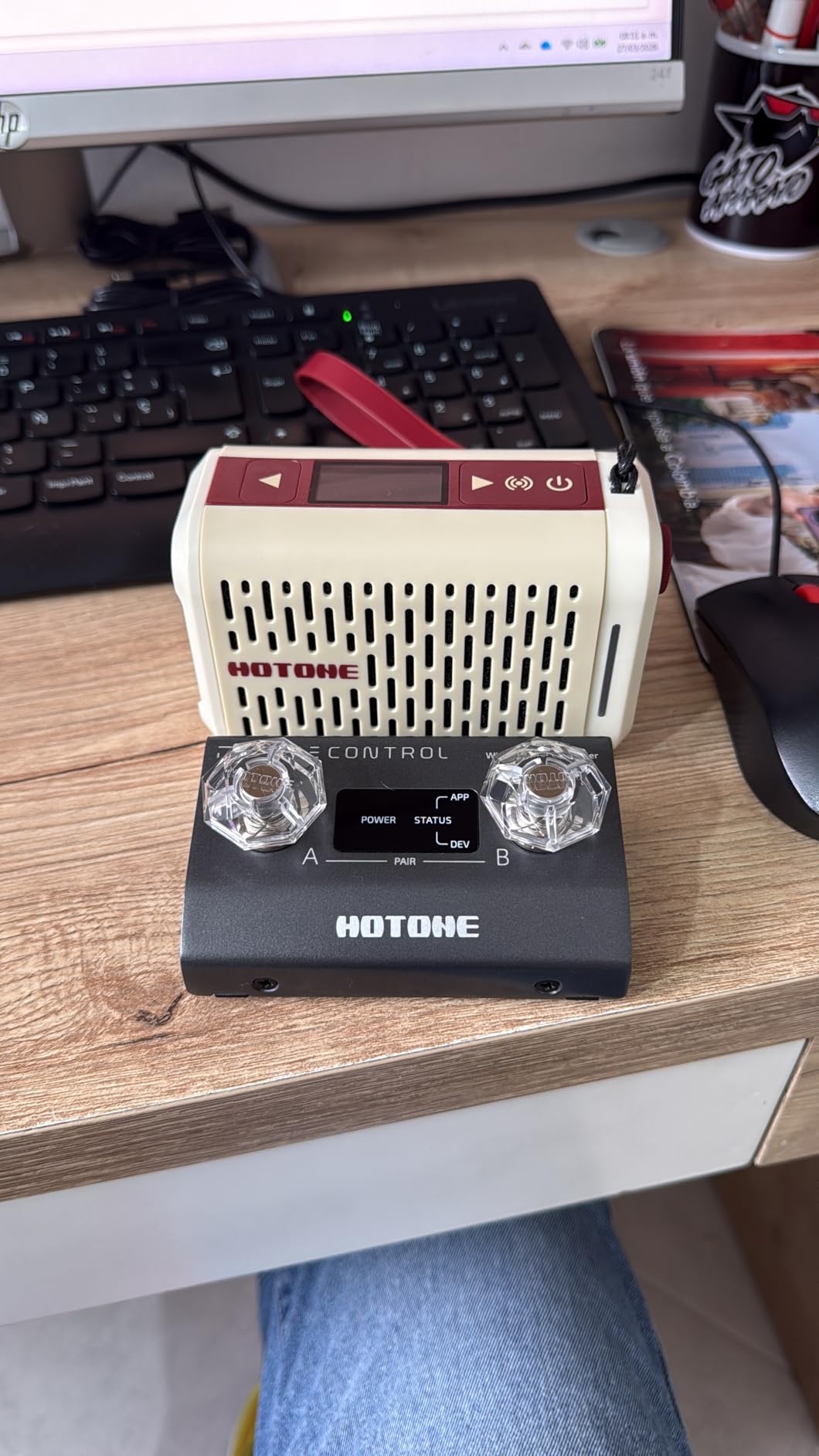 HOTONE Pulze Mini 5W Mini Smart Guitar Amp, Headphone Amp with BT Speaker Mobile APP for Electric Guitar, Acoustic or Bass(Incl 5PCS Custom Guitar Picks by VOLKTONE) customer photo 2