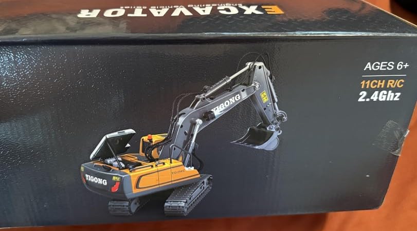 RC Dump Truck Toy for Boys, Remote Control Play Truck Construction Vehicles, 9CH 2.4Ghz Electric Trucks with Metal Bed & Light, 2 Rechargeable Batteries RC Car Toys Kids 3-12 Year Old Birthday Gifts customer photo 1