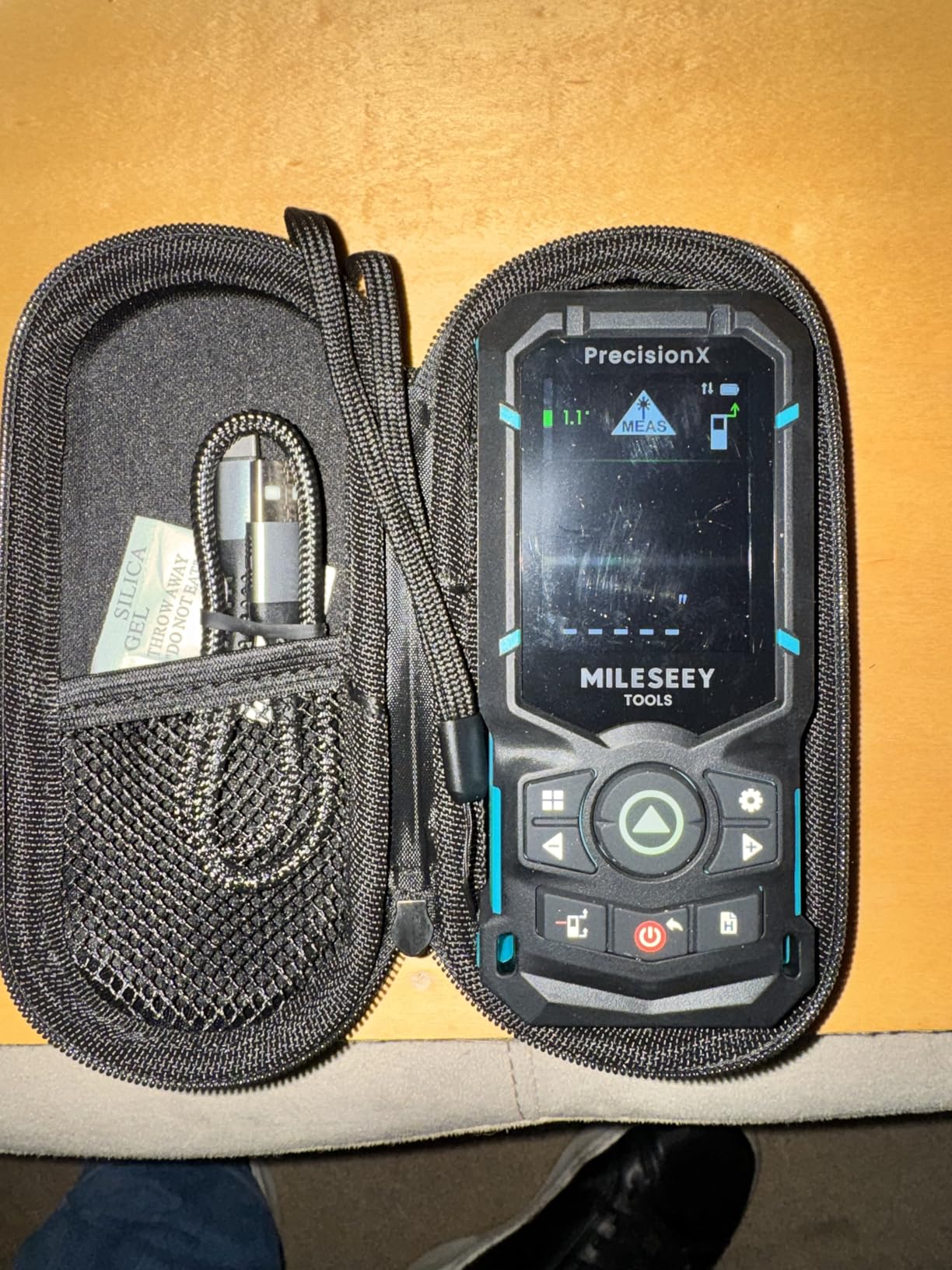 MILESEEY S50 Green Laser Distance Meter, 400 ft Laser Measure, P2P, Side-Laser Alignment, 2.4