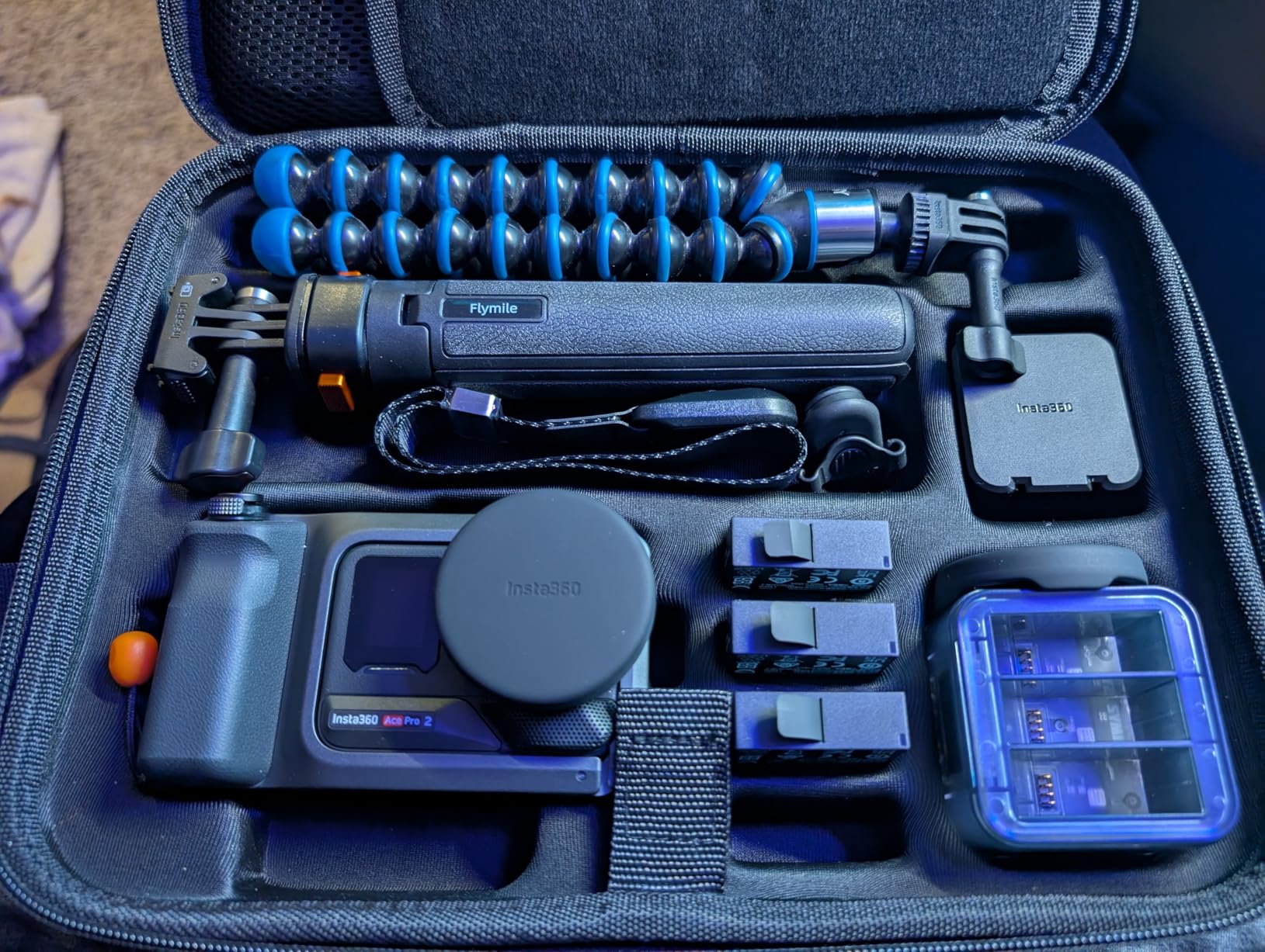 STARTRC VCR Carrying Case for Insta360 ACE Pro/Ace Pro 2 Xplorer Grip Kit Accessories Storage Travel Bag for Insta 360 Multi Mount/114cm Selfie Stick customer photo 1