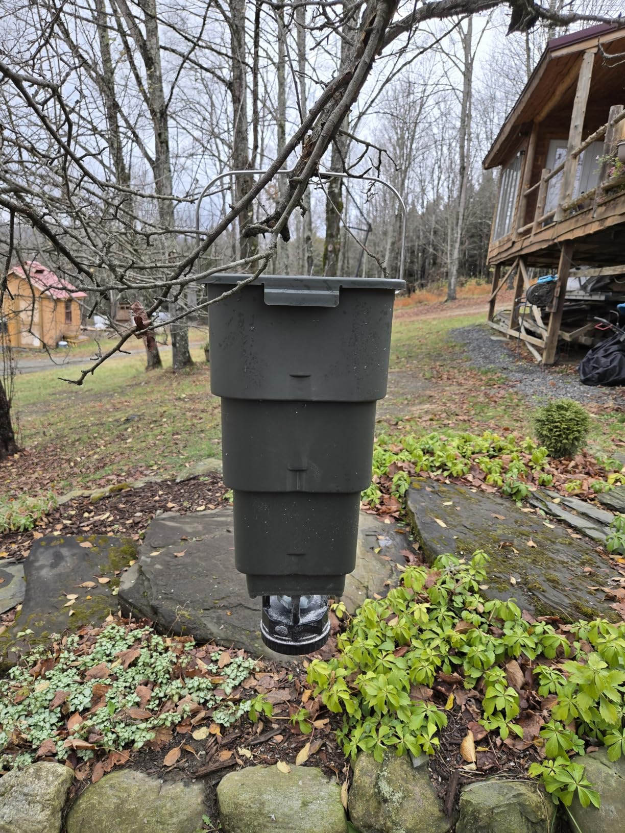 5 Gallon Hanging Deer Feeder with Programmable Digital Timer (4 Feed Times) | Automatic Game Feeder，Easy Installation,Batteries Not Included customer photo 2