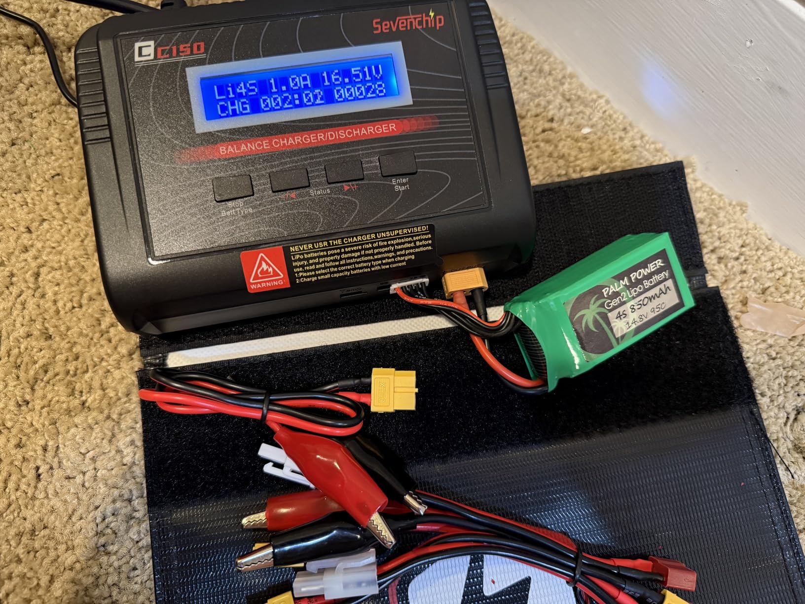 LiPo Battery Charger, 150W 10A AC/DC RC Balance Charger for 1-6S LiPo/LiHV/Li-ion/Life, NiMH NiCd (1-15S) Pb, Fast Charging for RC Car, Drone, Airplane, Helicopter customer photo 1