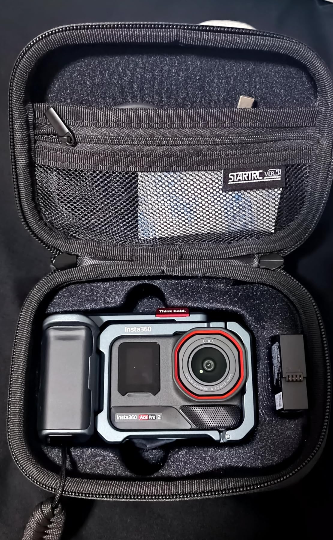 Carrying Bag For Insta360 Ace Pro 2 Xplore Bundle Cases Accessoires | Kit Hard Travel Case Storage Battery With Carabiner & Wrist Strap (Only Case) customer photo 2