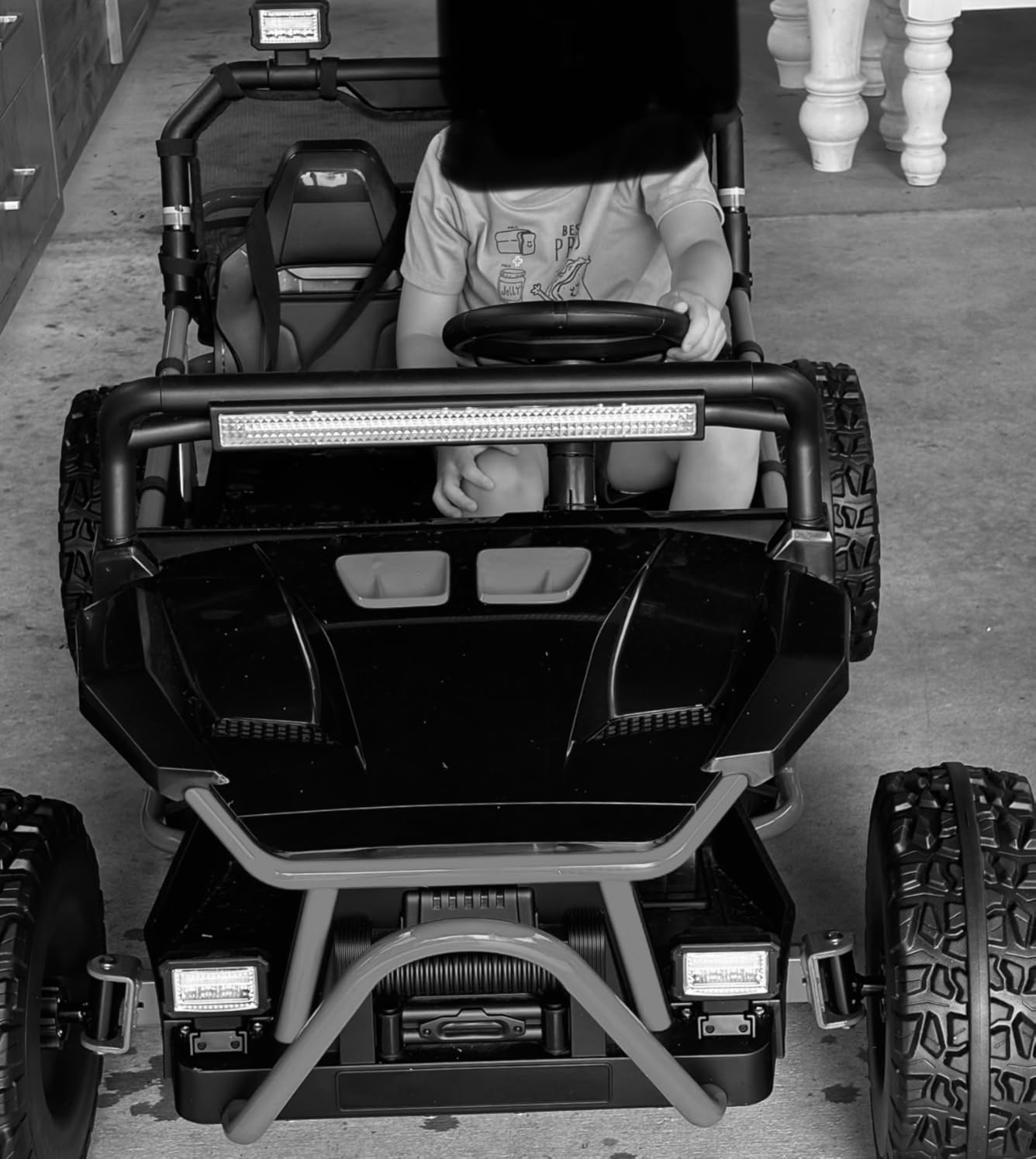 First Ride On 36V Kids Ride On UTV, 2-Seater 400W Electric Car for Kids 6+, 5-8 MPH Speed, 14 EVA Wheels, Metal Frame, Bluetooth Music, Rear Metal Suspension Off-Road Vehicle (Red) customer photo 2