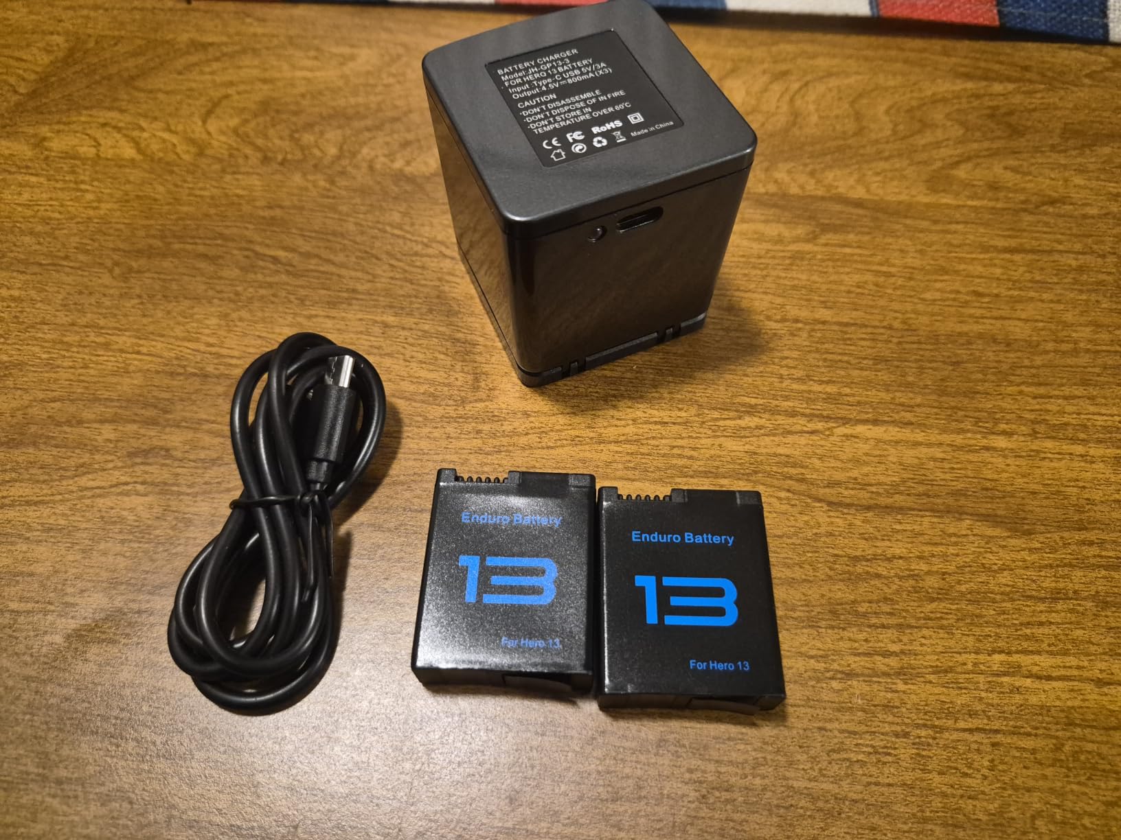 2 Packs 2100mAh Batteries for GoPro 13/Mission (2 Batteries & 1 Charger) | Compatible with GoPro Hero 13 customer photo 2