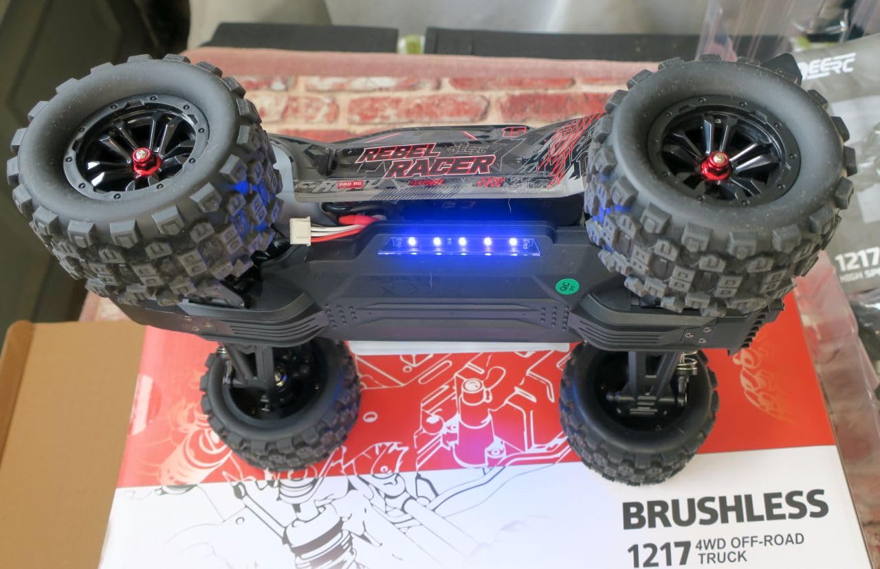 DEERC Fast Brushless RC Car for Adults, 1/14 4WD Off-Road Remote Control Car Truck, 46+ MPH Waterproof All Terrain RC Truggy with 2X 3S LiPo Batteries customer photo 2