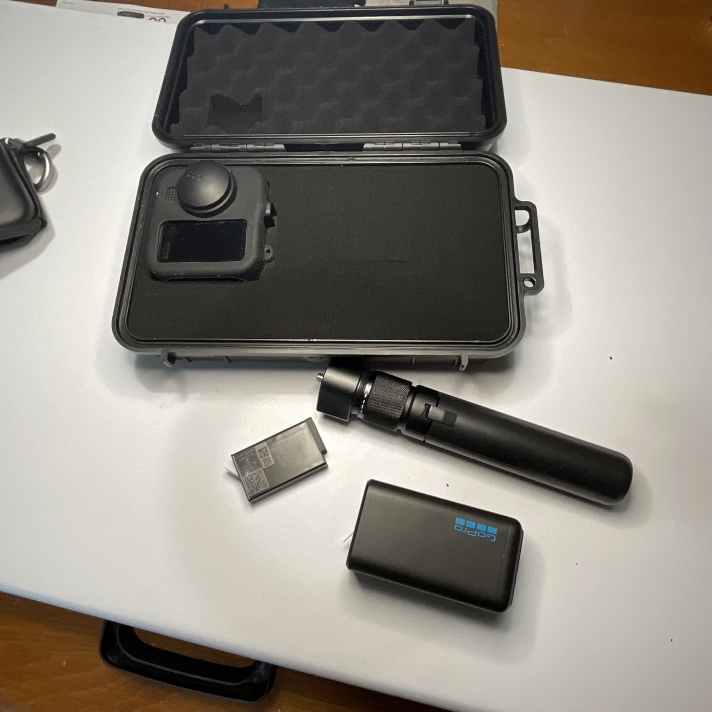 Lekufee Travel Waterproof Hard Case for GoPro MAX 2, Action Camera, Battery, Dual Battery Charger and Accessories - Black (Bag & Case Only) customer photo 2