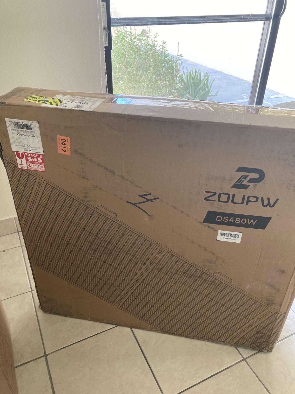 ZOUPW 480W Bifacial Portable Solar Panel, N-Type 16BB 25% Efficiency Foldable Solar Charger with Bypass Diodes for EcoFlow Delta/Bluetti/Anker C1000, IP68 Waterproof for Offgrid RV Home Backup customer photo 1
