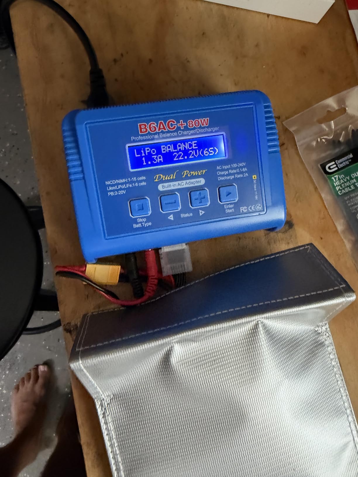 LiPo Charger Fast Balance Battery Charger Discharger 80W 6A Smart Digital Battery Pack Chargers for 1S-6S LiPo Life Li-ion 1-15S NiCD NiMH PB Smart Battery Batteries for RC Car Drone customer photo 1