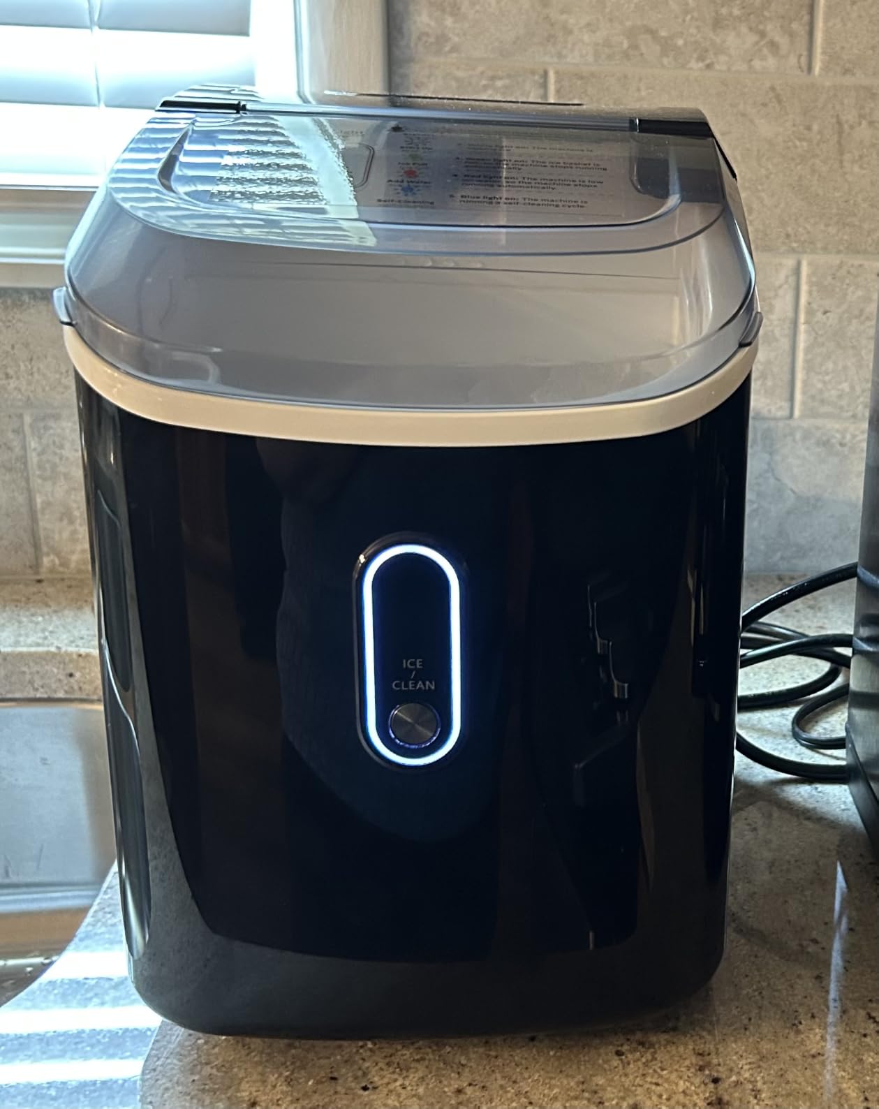Silonn Nugget Ice Maker Countertop with 3L Detachable Tank - 40 lbs/Day Self-Cleaning & Timer, 40 dB Quiet for Home Bar Party Office, Chewable Nugget Ice Machine for Summer & Cold Drinks customer photo 1