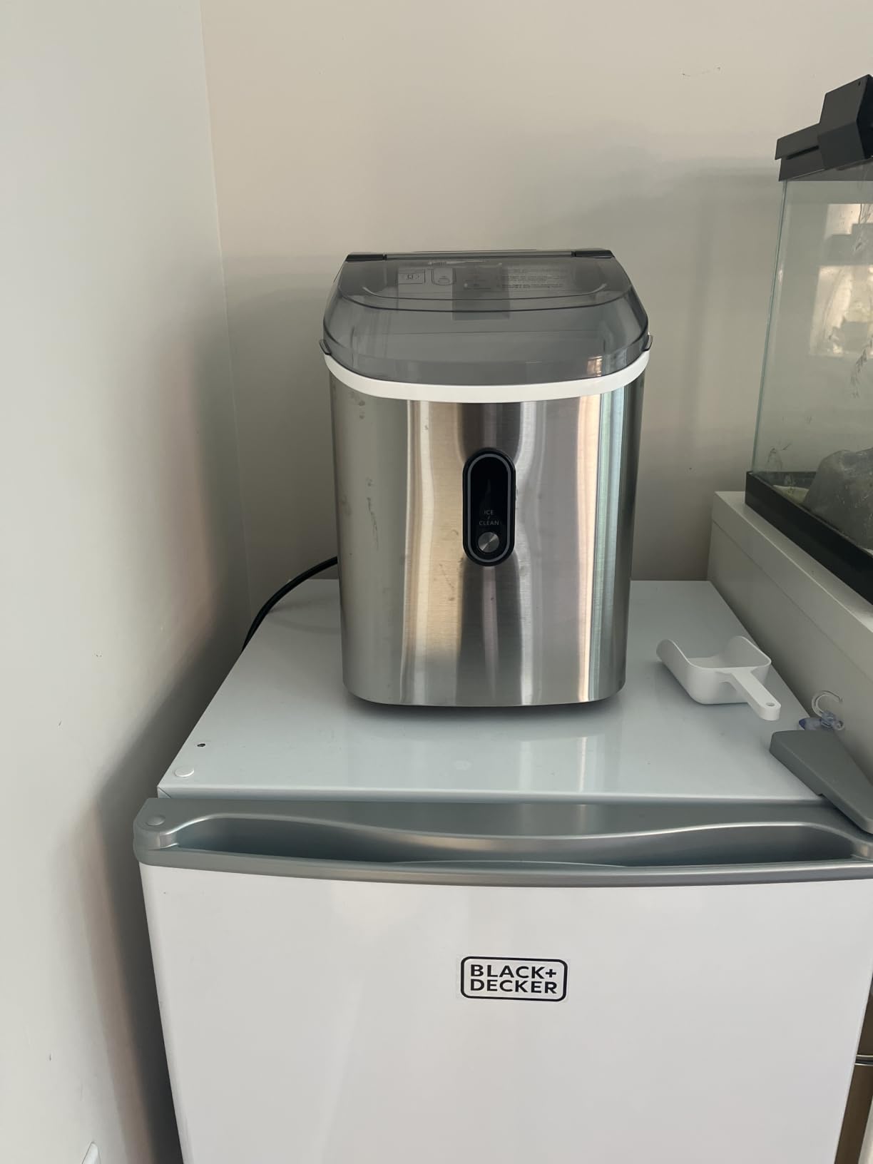 Silonn Nugget Ice Maker Countertop with 3L Detachable Tank - 40 lbs/Day Self-Cleaning & Timer, 40 dB Quiet for Home Bar Party Office, Chewable Nugget Ice Machine for Summer & Cold Drinks customer photo 2