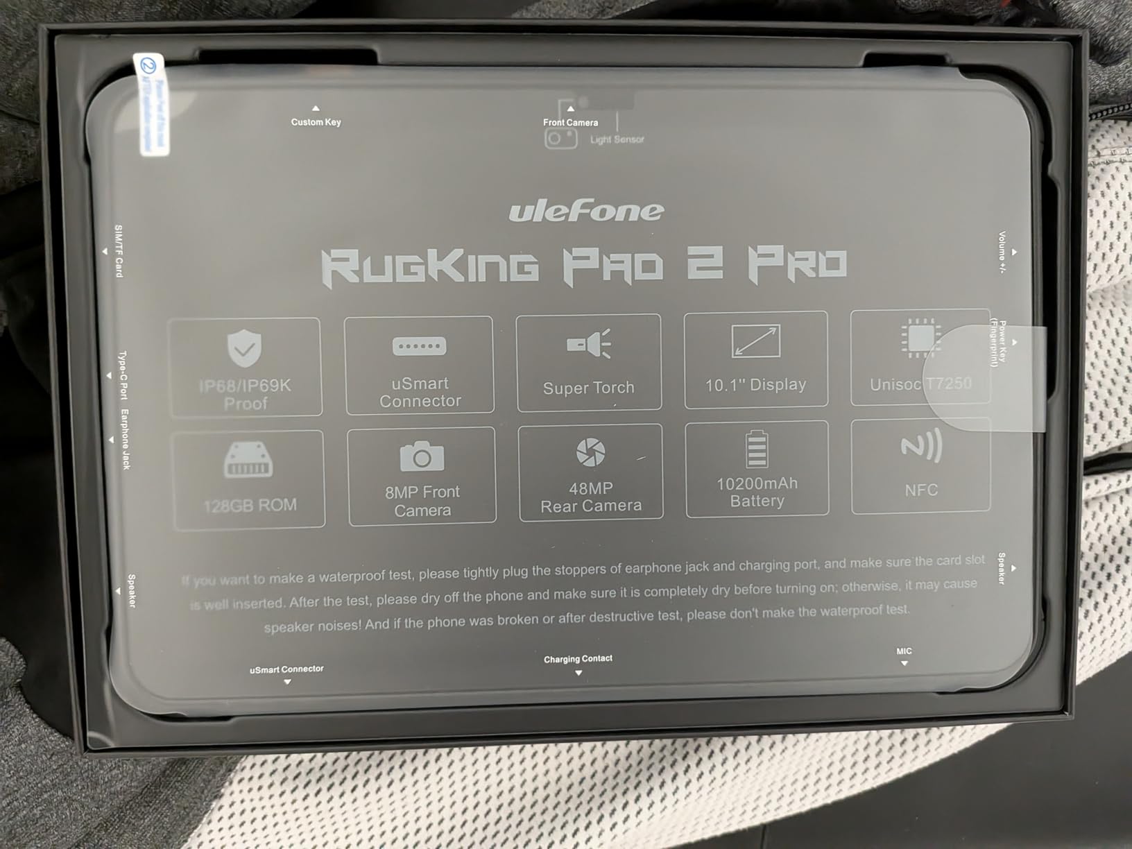 Ulefone Rugking Pad 2 Pro 4G Rugged Tablet (Built-in eSIM), Android 16, 16GB+128GB Octa Core, 10.1