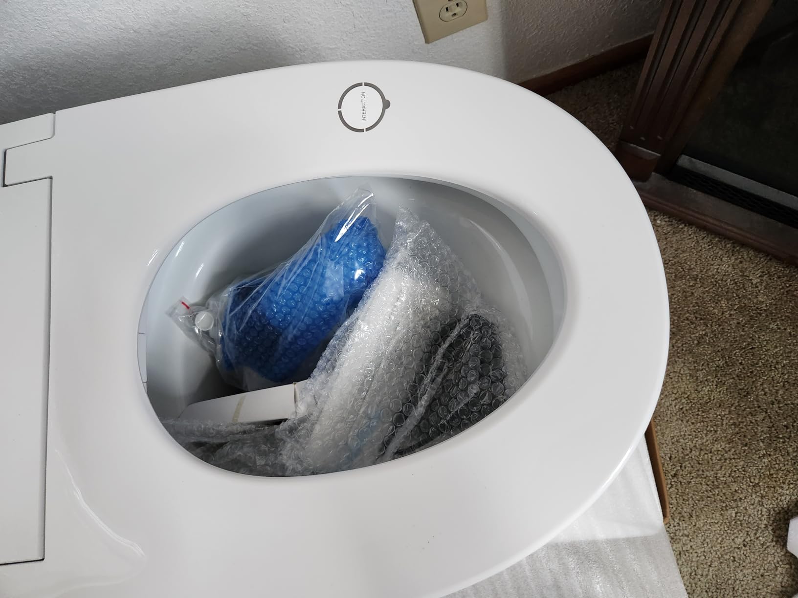 DeerValley Smart Toilet with Built-in Bidet, Auto Open/Close One Piece Toilet, 1000g MaP Auto Powerful Flush, Hot & Cold Bubble Spa Wash, Foam Shield, ADA Height, Built-in Pump for Low Water Pressure customer photo 2
