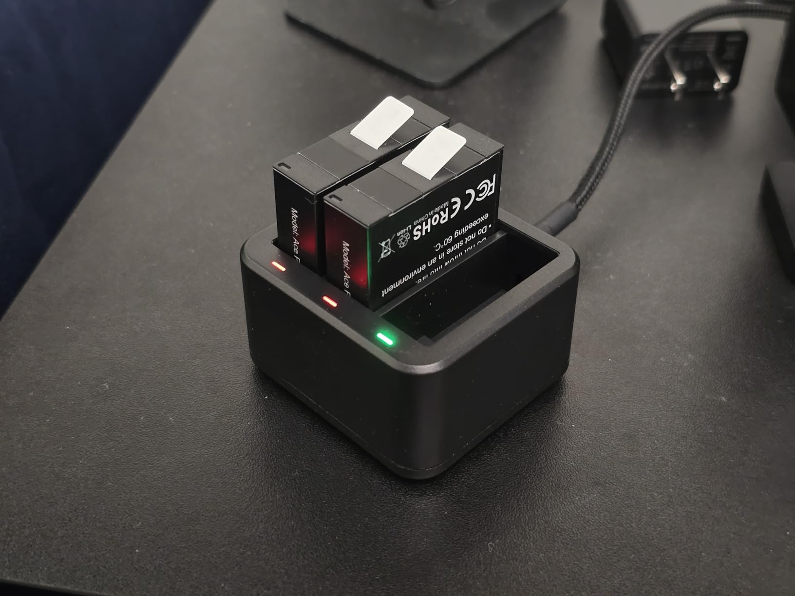 2 PSC 1840mAh Battery Charger for Insta360 Ace Pro 2 | Fast & Flexible Triple Charging with battery for Insta360 Ace Pro 2/Ace Pro/Ace Action Camera customer photo 1