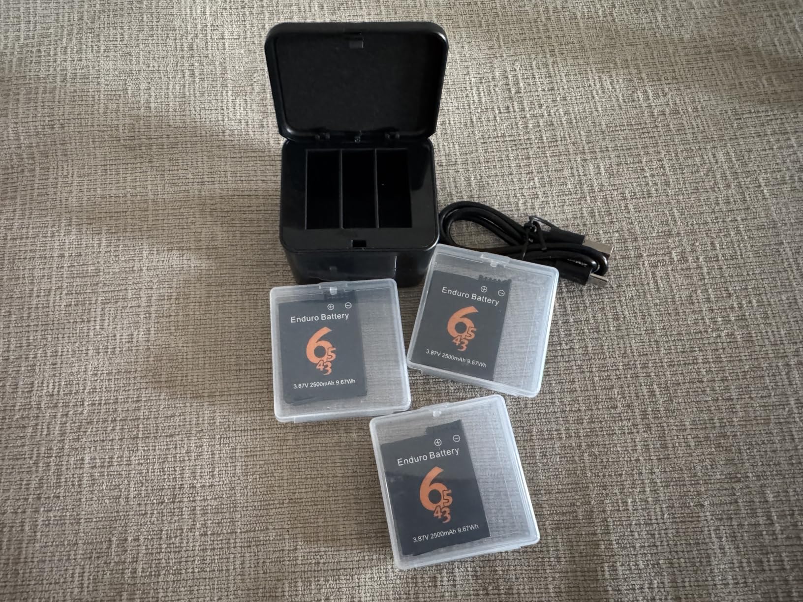 3-Pack for OSMO 360 Battery Compatible with DJI Osmo Action 6/Action 5 Pro/Action 4/Action 3, 3.87V 2500mah Portable Battery for DJI Osmo 360 customer photo 1