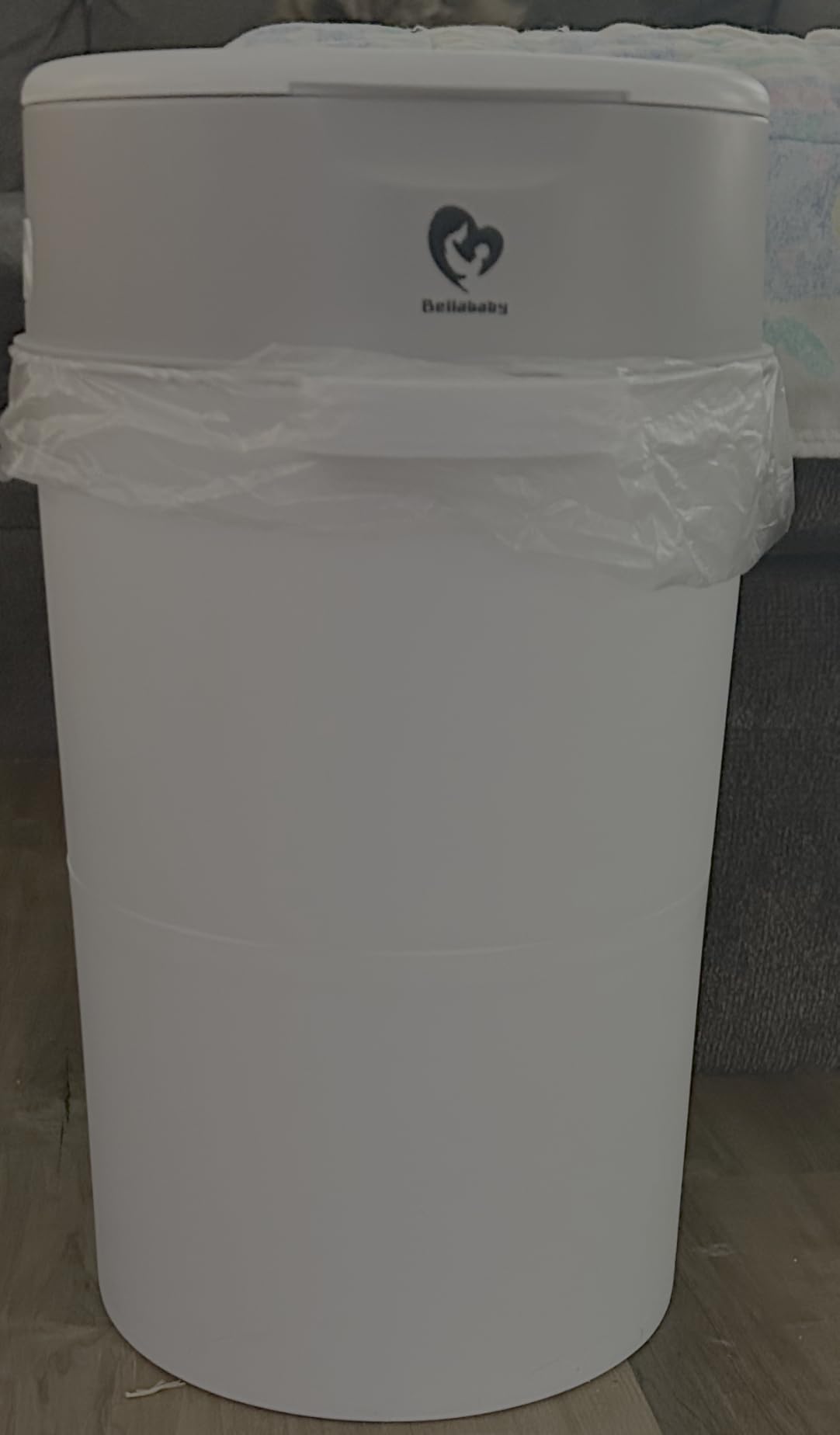 Bellababy Diaper Pail, Upgrade Baby Diaper Bin with Double Odor Locking, Green customer photo 1