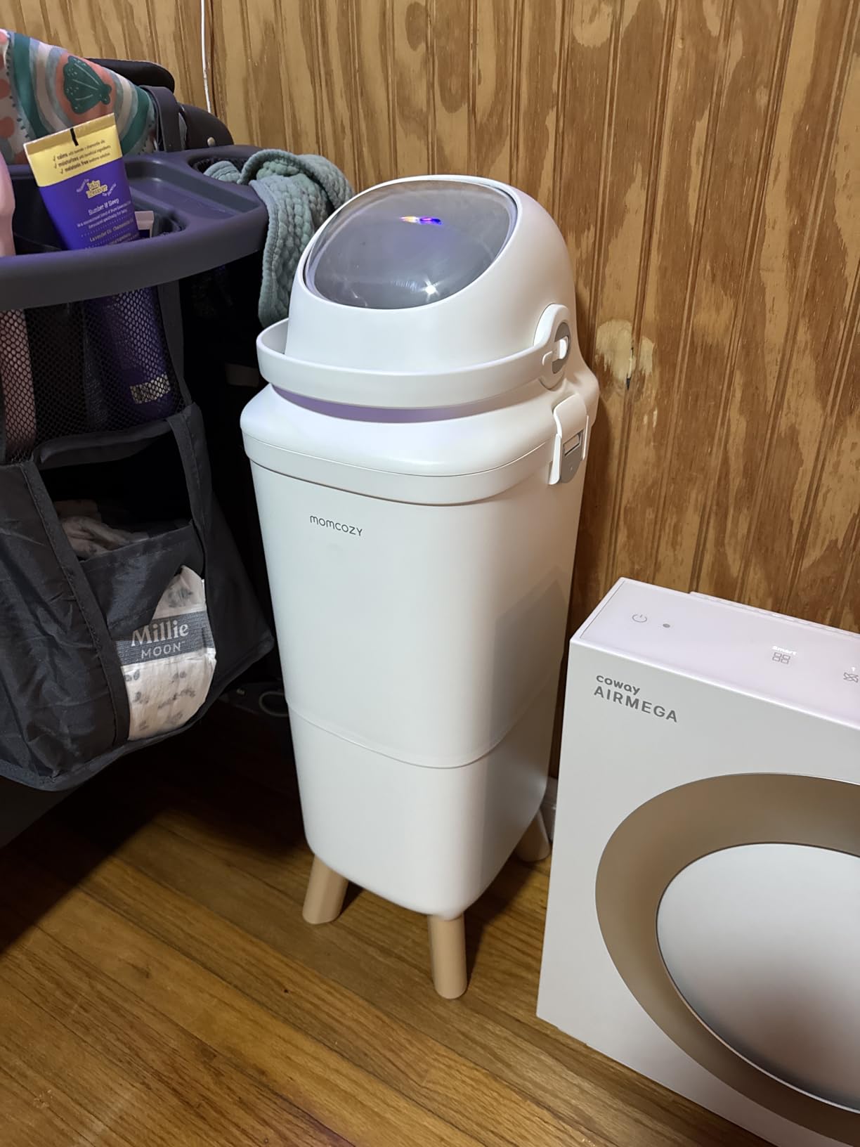 Momcozy Diaper Pail with Patented Triple-Seal Odor Control, Wide Opening, Ergonomic Height customer photo 2