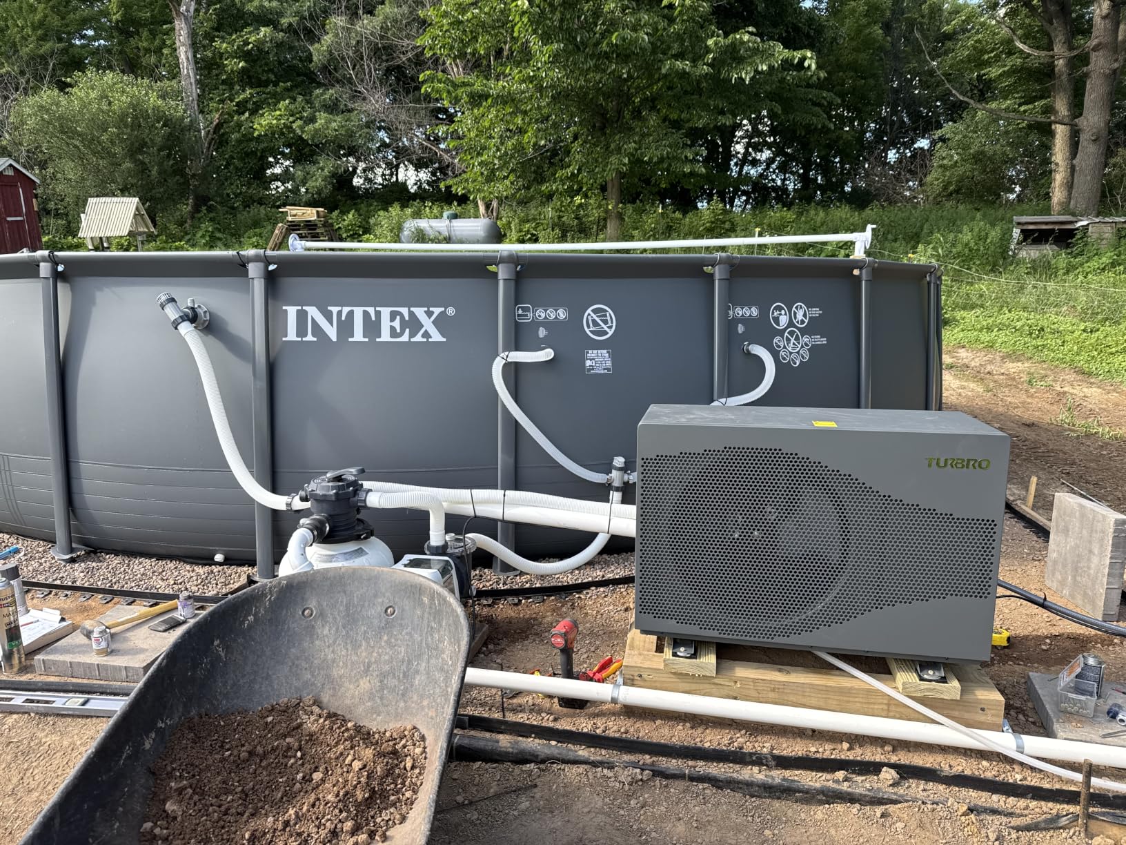 TURBRO 58,000 BTU Inverter Swimming Pool Heat Pump, Up to 18000 Gallons, Up to 15.8 COP, Smart WiFi Control, Heating and Cooling for Inground and Above Ground Pools, 220-240V, Beluga B58V customer photo 1